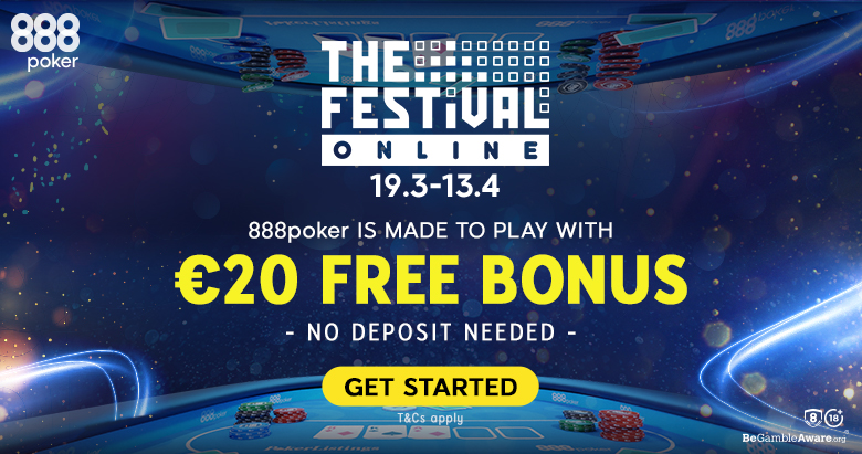 The Festival Online na 888poker powraca, 1 milion dolarów do wygrania!