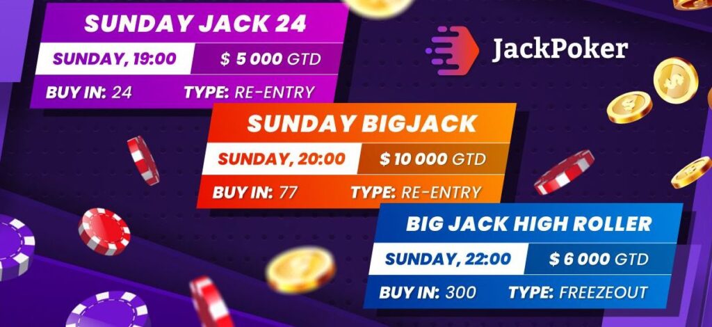 JackPoker cotygodniowe turnieje