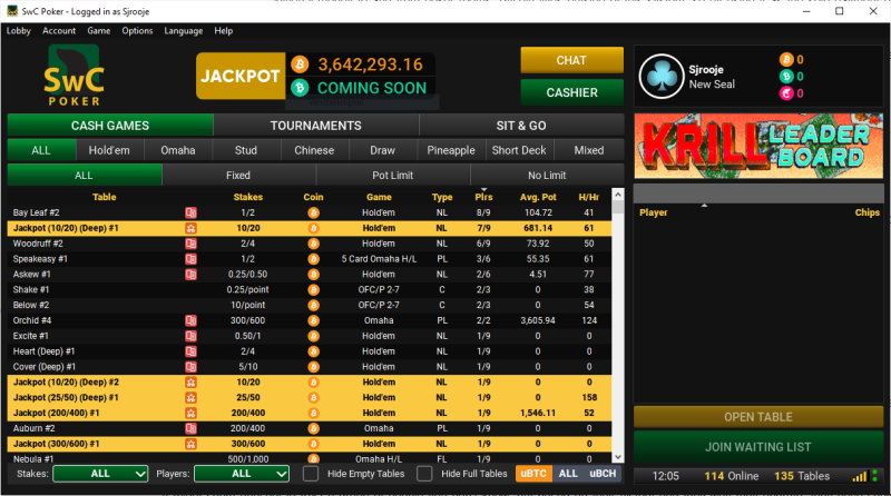 Cashówki SwC Poker