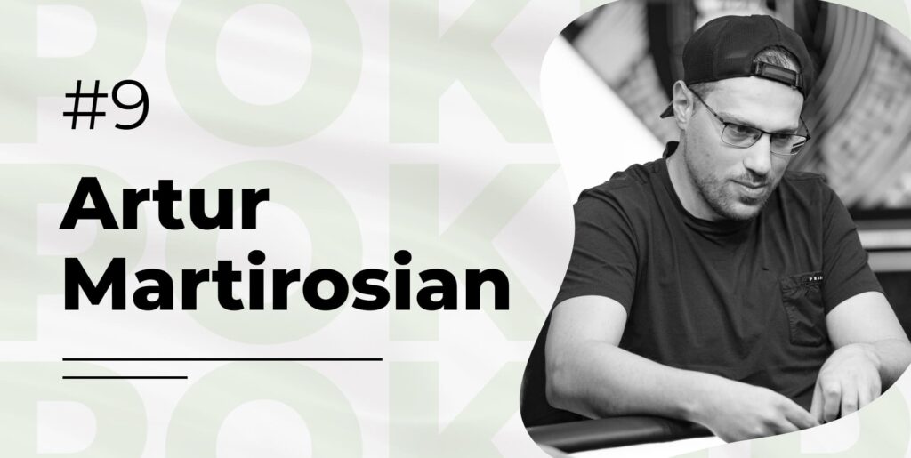 Artur Martirosian na liście najlepszych pokerzystów na platformie PokerListing