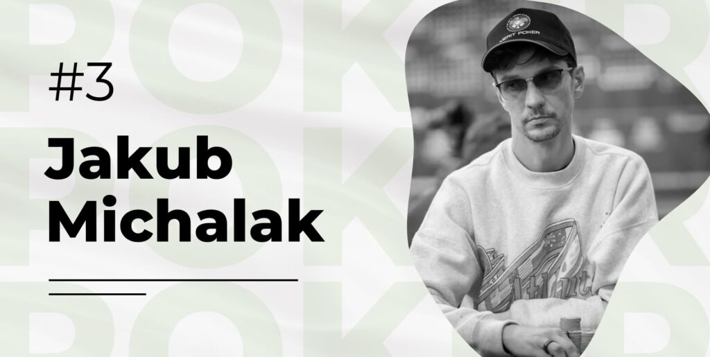 Jakub Michalak na liście najlepszych pokerzystów na platformie PokerListing