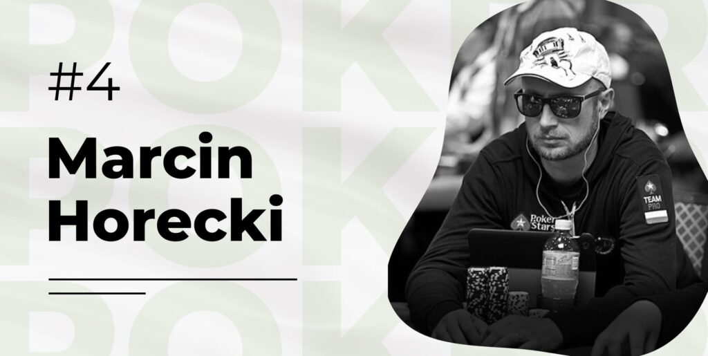 Marcin Horecki na liście najlepszych pokerzystów na platformie PokerListing
