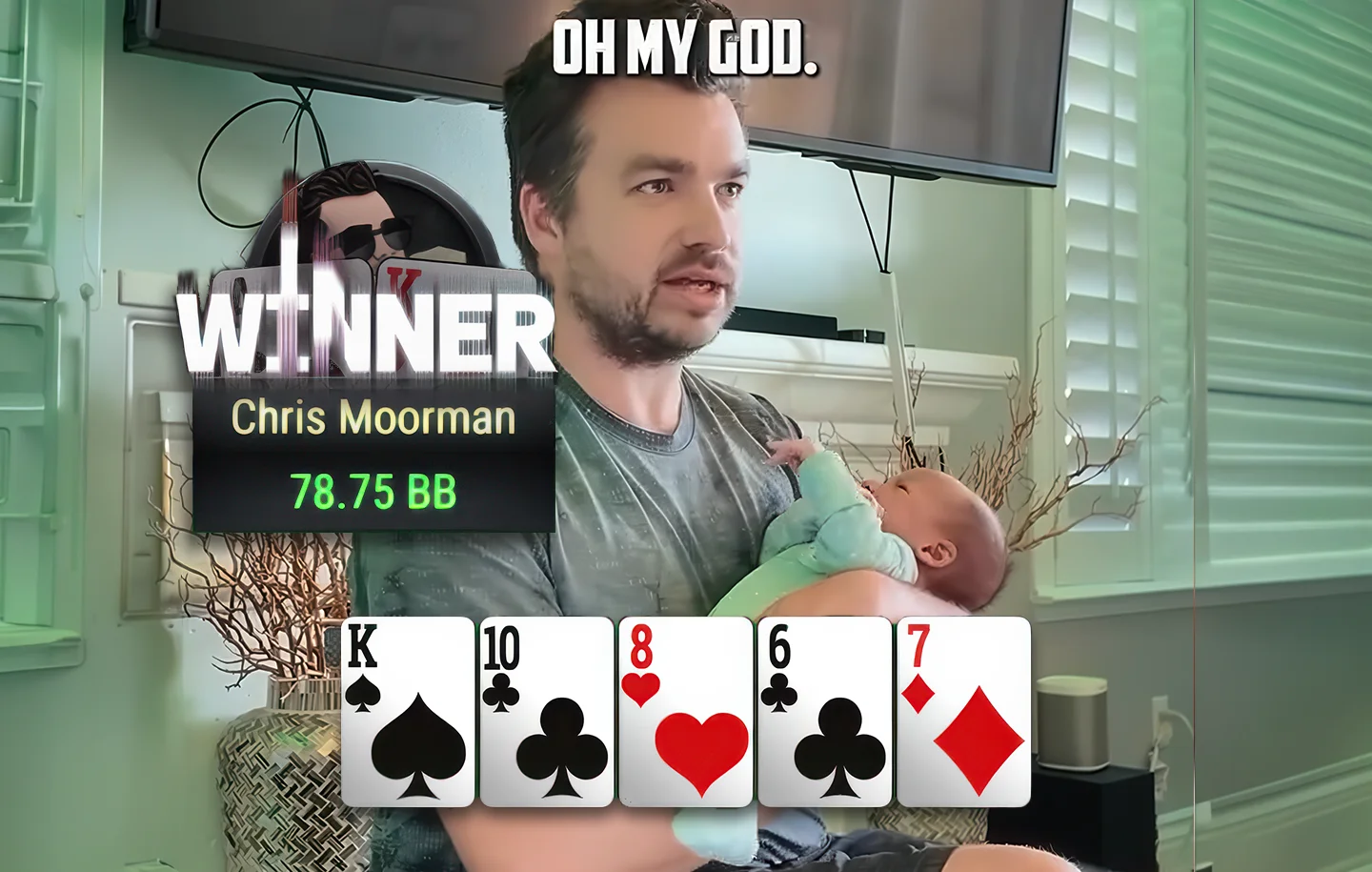 Chris Moorman wrócił do wygrywania na ACR Poker po narodzinach syna