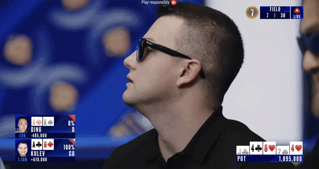 Alex Kulev przetrwał bańkę (źródło: youtube.com/@PokerStars)