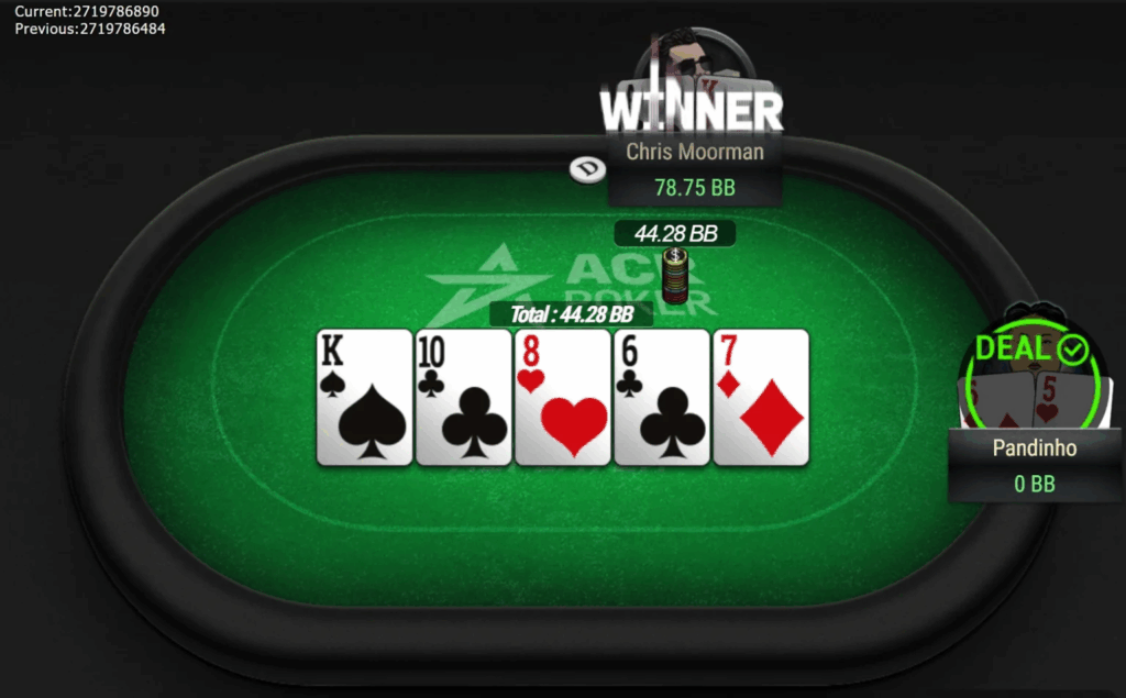 Ostatnie rozdanie $1,050 The Sunday Banana $400K GTD