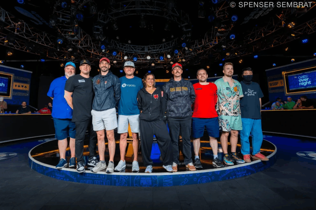 Stół finałowy WSOP Main Event 2025