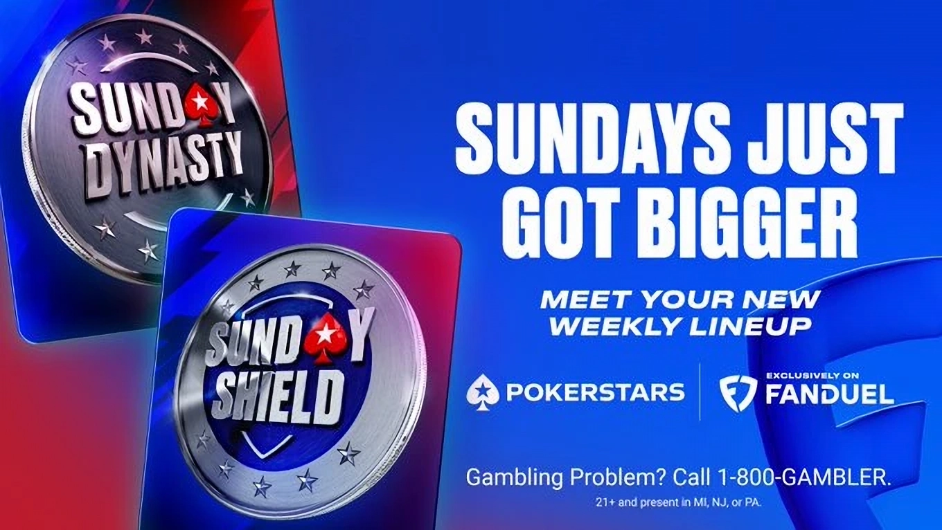 Sunday Dynasty z gwarancją $100,000. PokerStars na FanDuel aktualizuje tygodniowy harmonogram