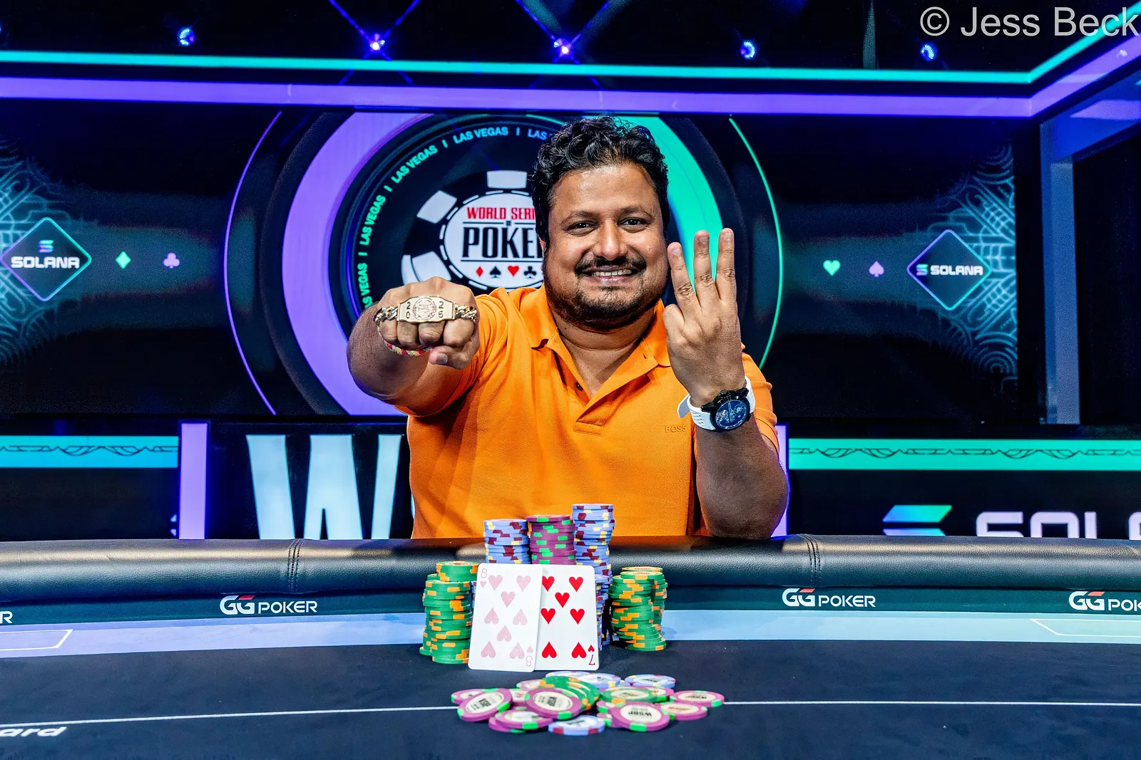 Santhosh Suvarna zdobywa trzecią bransoletkę WSOP w $50K High Roller i wygrywa $1,992,870
