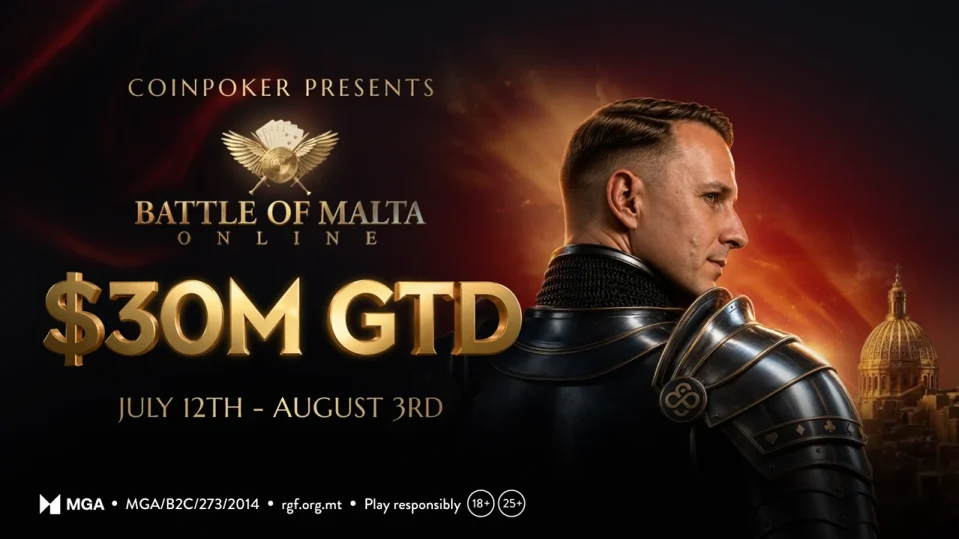 Battle of Malta Online debiutuje na CoinPoker: co gracze powinni wiedzieć