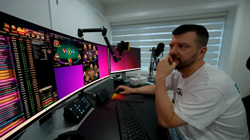 Denys Chufarin podczas streamu