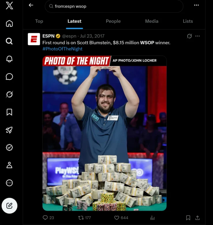 ESPN na X