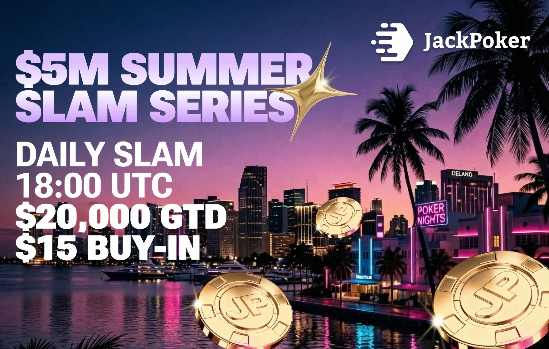 Summer Slam Series przejmuje JackPoker w sierpniu
