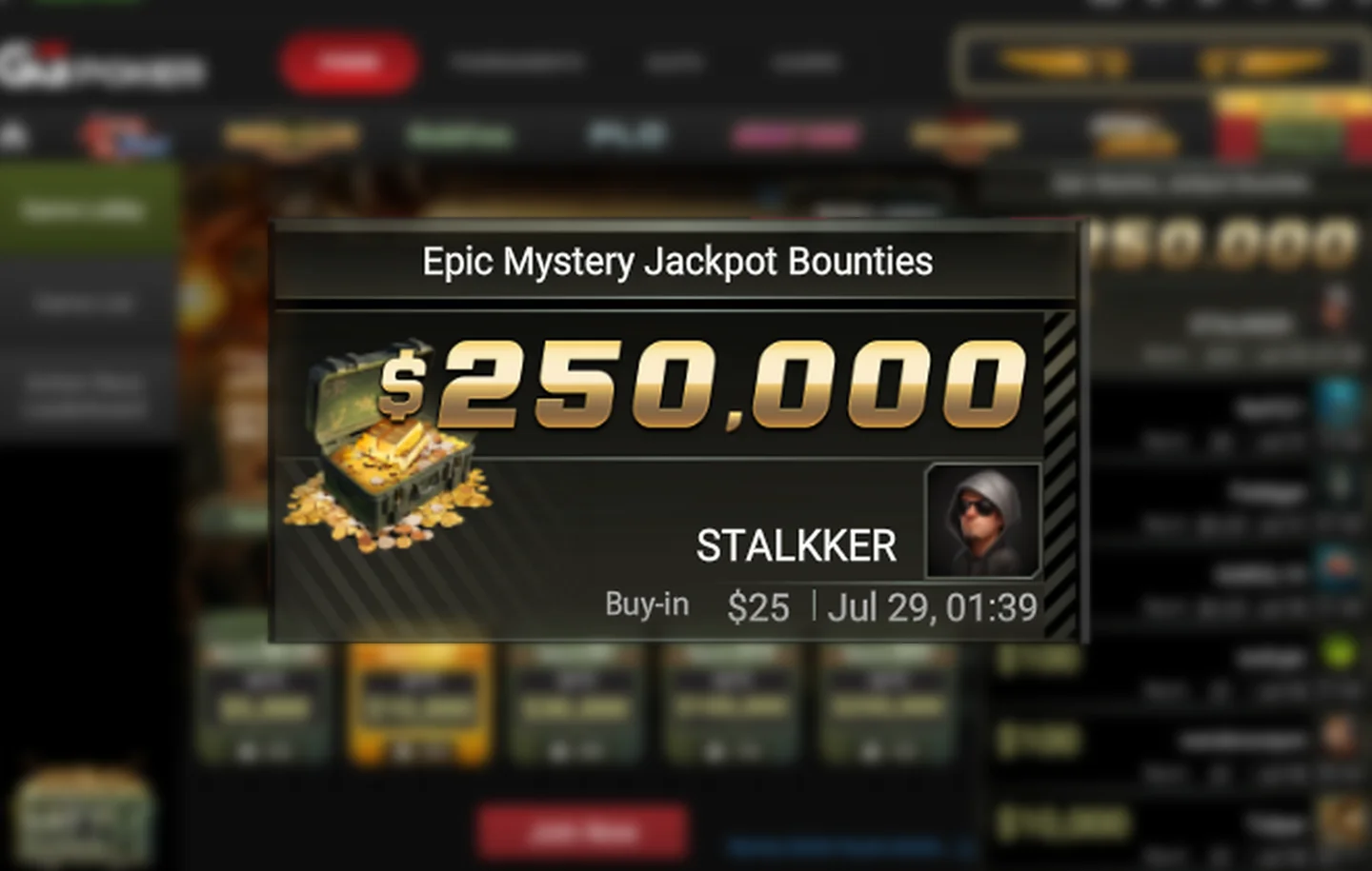 Ukrainiec zgarnia główną nagrodę bounty w wysokości $250 000 w Mystery Battle Royale na GGPoker