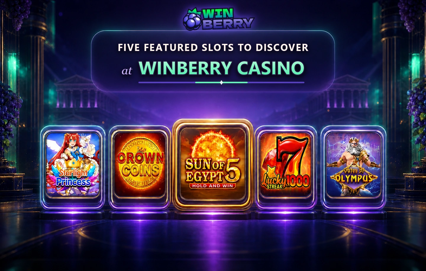 Pięć wyróżnionych slotów, które warto poznać w Winberry Casino