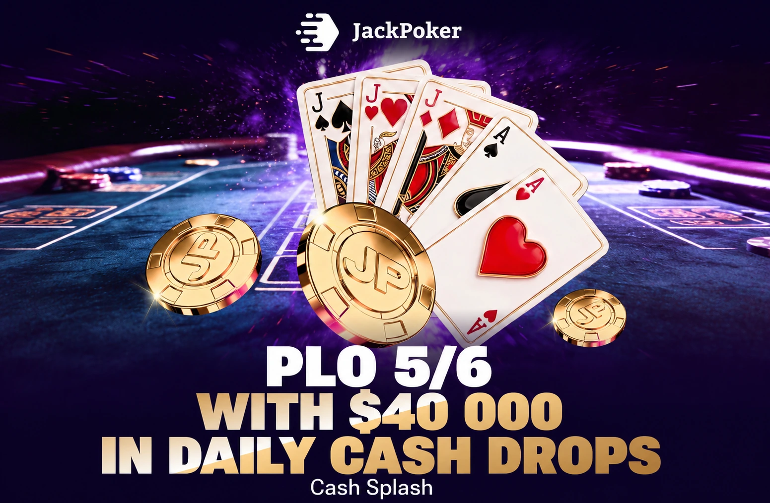JackPoker Cash Splash rozdaje nawet $40 000 dziennie przy stołach Omaha
