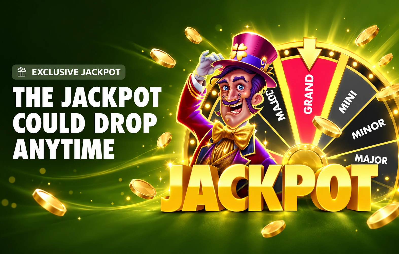 Gold Coin Jackpot w McLuck: Cztery progresywne jackpoty, które mogą paść przy każdym spinie
