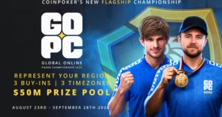 Pierwsza edycja GOPC 2026 z gwarancją $50,000,000 odbędzie się w CoinPoker od 23 sierpnia do 28 września. To największa seria w historii platformy – poniżej jej kluczowe elementy.
