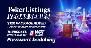 Zapewnij sobie pakiet o wartości 12 400$ na WPT World Championship – ostatnie kwalifikacje do Vegas Series i wielki finał!