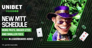 Unibet Poker, informuje o całkowitej przebudowie swojej cotygodniowej rozpiski turniejowej